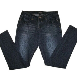 Roz & Ali leopard print stretch jeans 14W